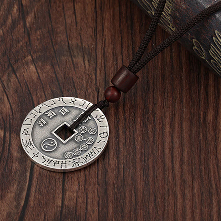 Buddha Stones, Bagua-Yin-Yang-Kupfermünze, Stern-Balance-Energie-Halskettenanhänger - image 7