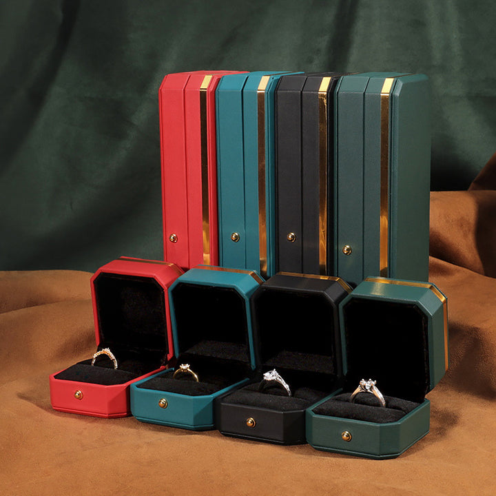 Schmuck-Aufbewahrungsbox, Geschenkbox aus PU-Leder - image 2