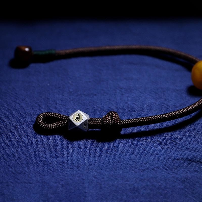 Armband mit Buddha Stonesn, 925er-Sterlingsilber, chinesisches Sternzeichen, Natal-Buddha, natürlicher Bernstein, klar, Angstgefühl - image 5