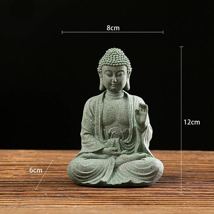 Tibetische Meditation Kontemplation Buddha Gelassenheit Mitgefühl Statue Figur Dekoration