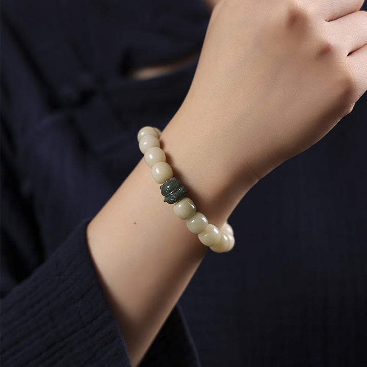 Buddha Stones Glückskatzen-Bodhi-Samen-Katzenpfoten-Friedensarmband - image 5