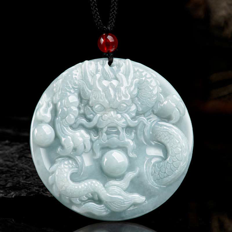 ❗❗❗Ein Blitzverkauf – Buddha Stones Chinesisches Sternzeichen Drache Jade Success Amulett-Halskette - image 6
