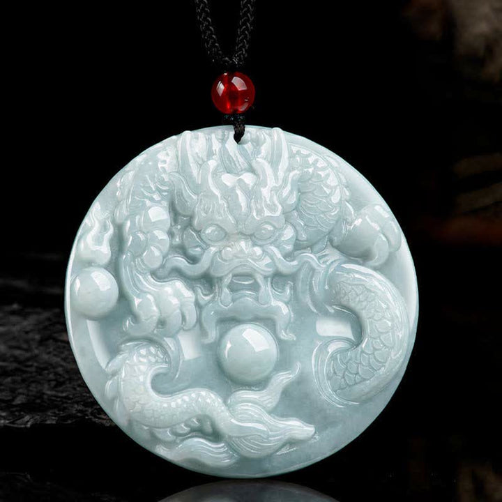 ❗❗❗Ein Blitzverkauf – Buddha Stones Chinesisches Sternzeichen Drache Jade Success Amulett-Halskette - image 6