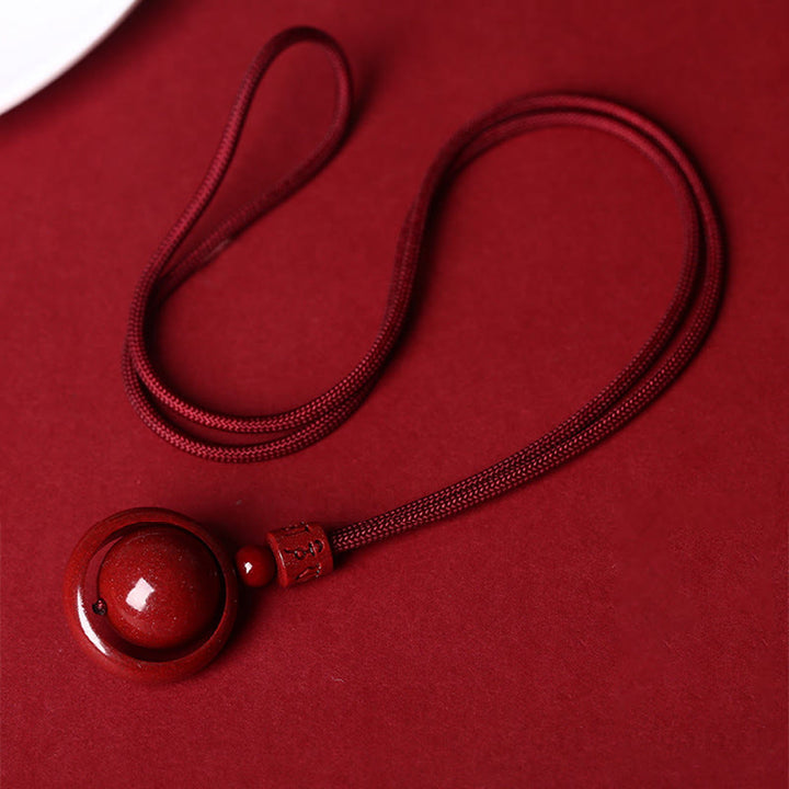 Buddha Stones, Zinnober, Om Mani Padme Hum, PiXiu, Segen, Glücksperlen-Halsketten-Anhänger - image 11