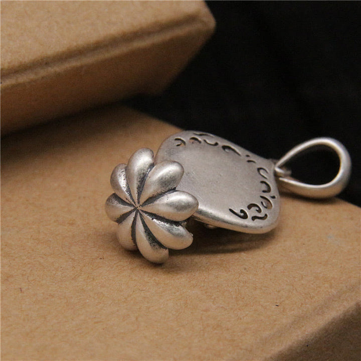 Buddha Stones 999 Sterling Silber Meditation Buddha Lotus Serenity Halskette Anhänger - image 5