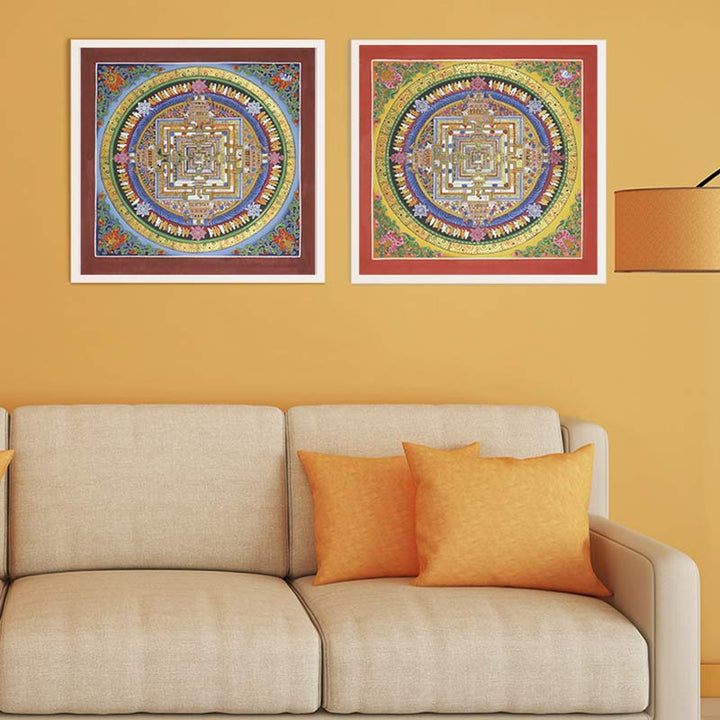 Buddha Stones, tibetisches Thangka-Gemälde, Segen, handgefertigte Dekoration