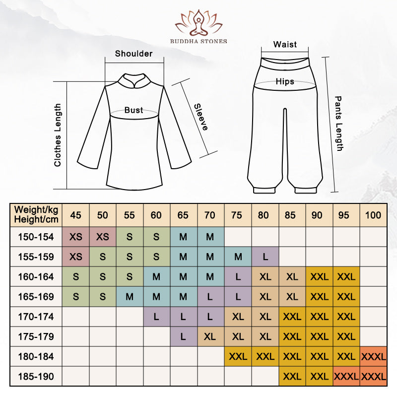 Buddha Stones, Meditation, Zen-Gebet, spirituelle Tai-Chi-Qigong-Praxis, Unisex-Stickerei-Kleidungsset - image 5