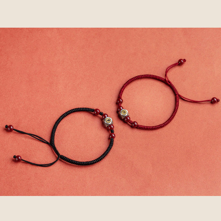 Buddha Stones 925 Sterling Silber Chinesisches Sternzeichen Natal Buddha Zinnober Calm Armband - image 26