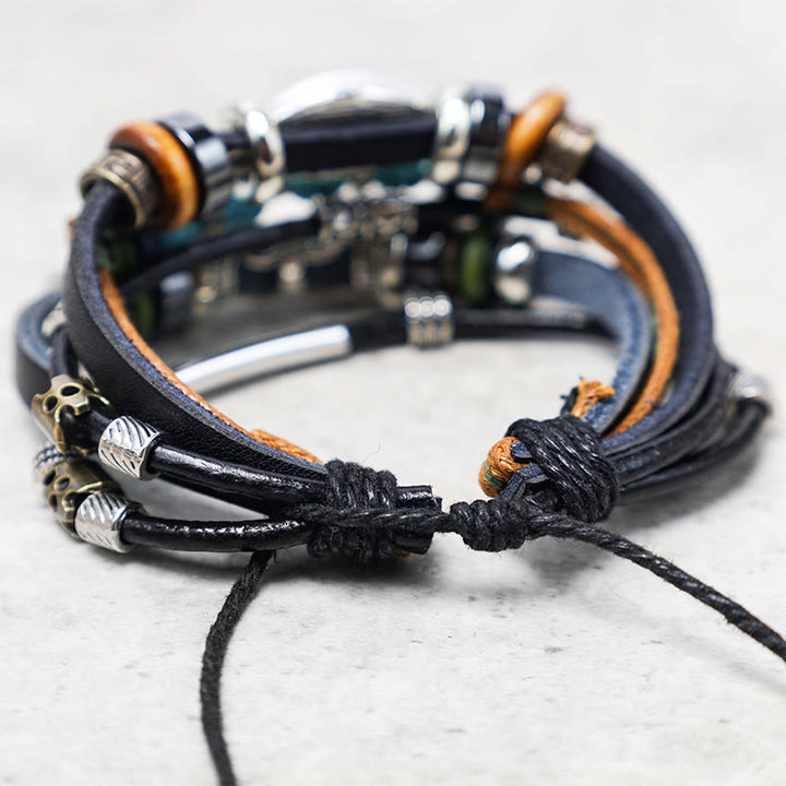 Buddha Stones Tibetisches Türkis-Böses-Augen-Reinigungsarmband