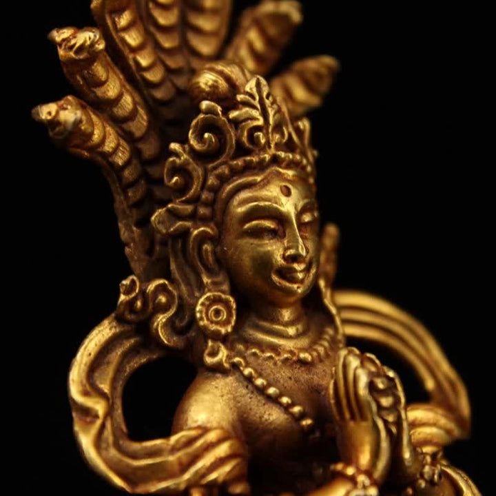 Bodhisattva Nagarjuna Schutz Kupfer Statue Dekoration