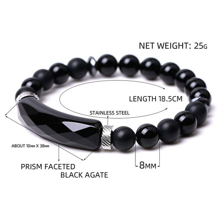 Buddha Stones Naturkristall-Heilarmband mit blauem Aventurin