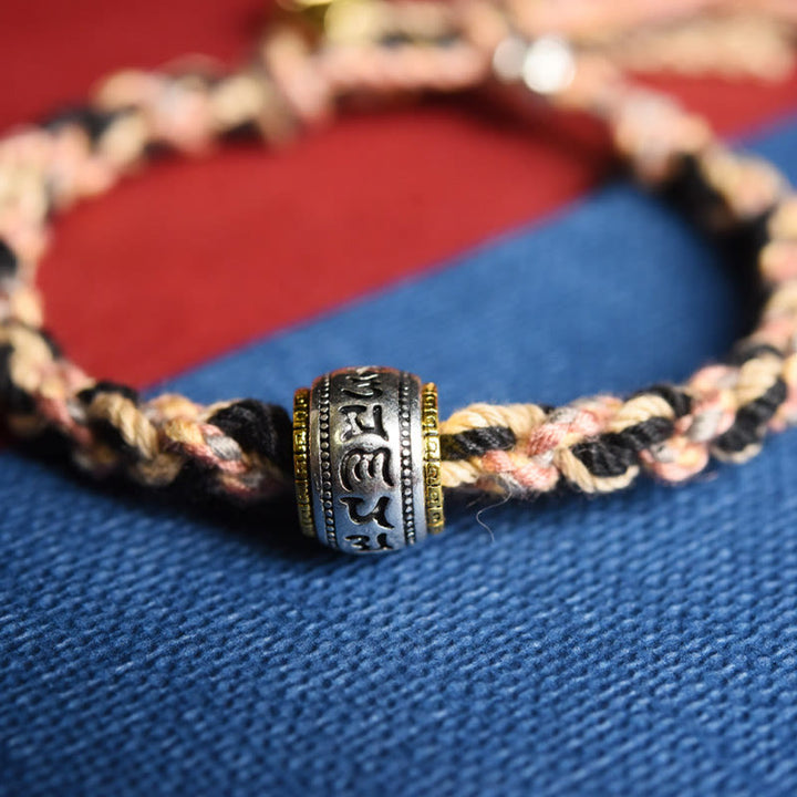 Buddha Stones Zakiram Göttin des Reichtums Om Mani Padme Hum Peace handgefertigtes Armband