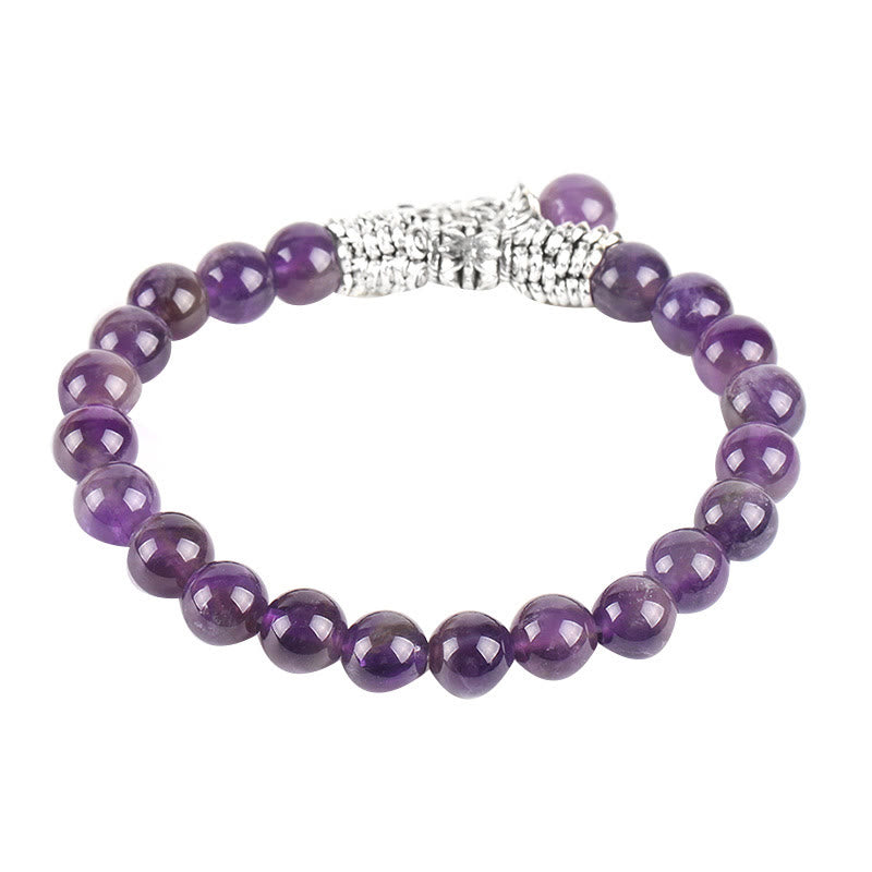 Buddha Stones, natürlicher Edelstein, Baum des Lebens, Glücksbringer, Stretch-Armband