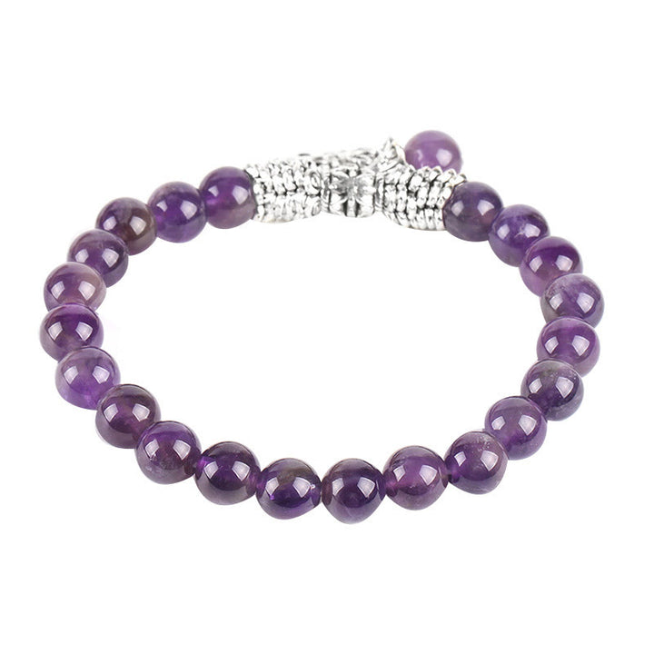 Buddha Stones, natürlicher Edelstein, Baum des Lebens, Glücksbringer, Stretch-Armband