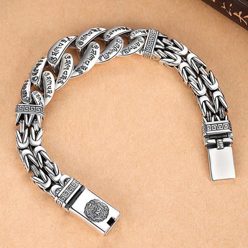 Buddha Stones Om Mani Padme Hum Armband mit Gravur „Peace Purity“.