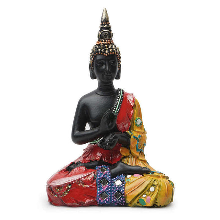 Thailändische Buddha-Serenity-Statue aus Kunstharz