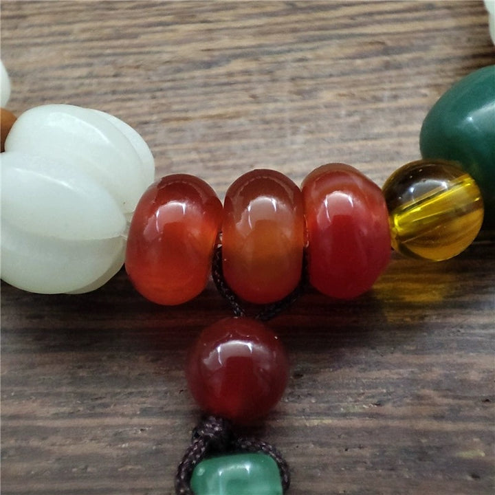 Natürliches Bodhi-Samen-Achat-Bodhi-Harmonie-Armband