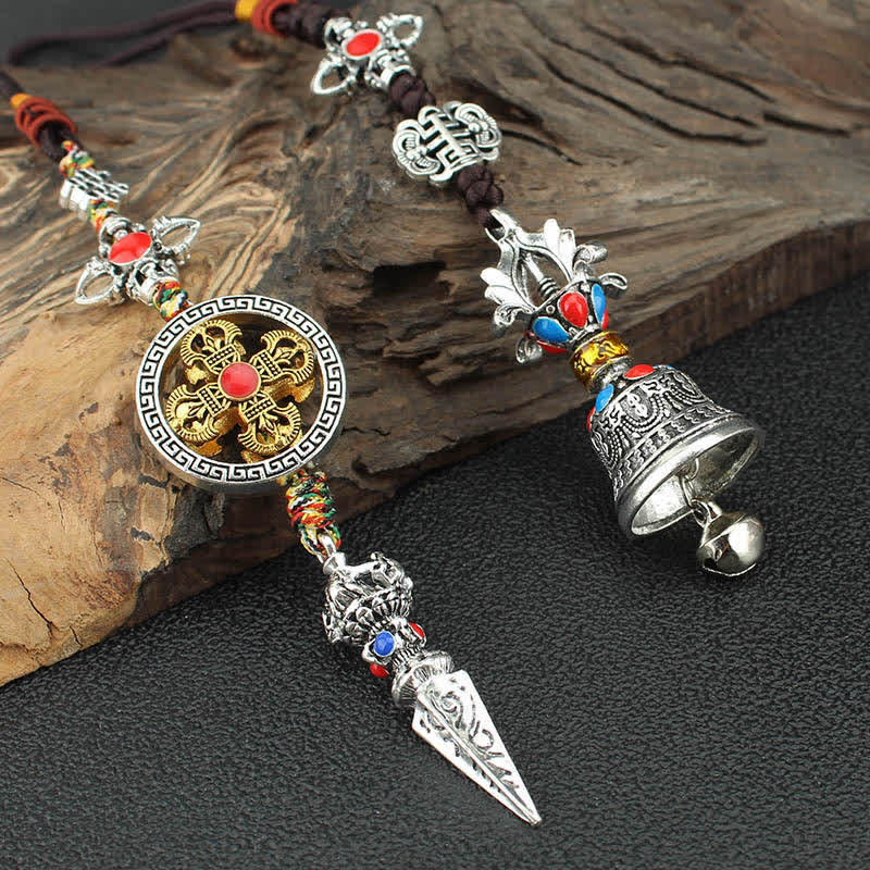 Tibet Om Mani Padme Hum Vajra Dorje spirituelle Auto-Hängedekoration