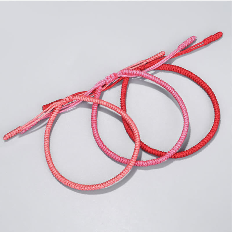 Buddha Stones Tibetisches 3-teiliges geflochtenes King-Kong-Knotenschutz-Armband