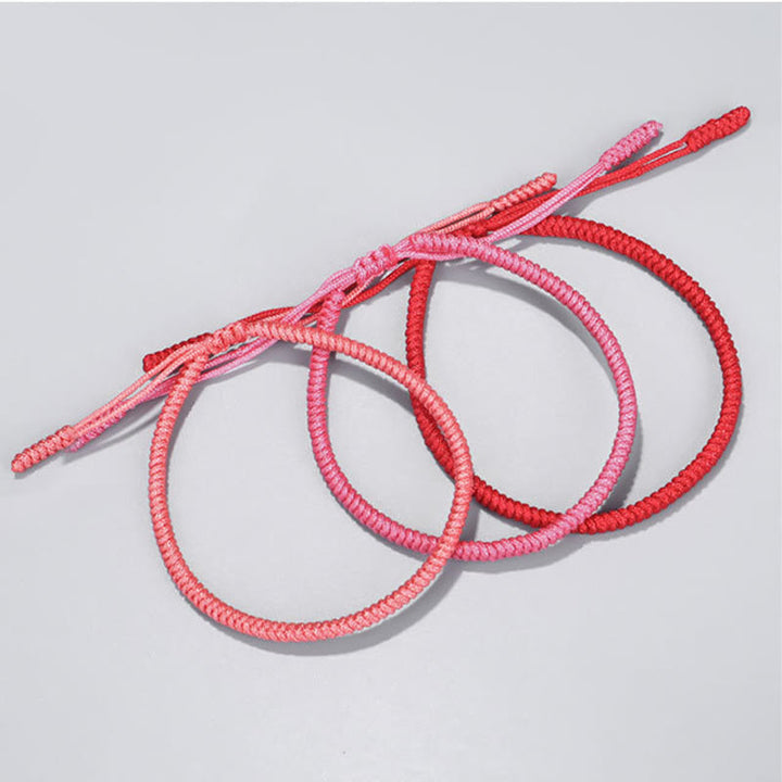 Buddha Stones Tibetisches 3-teiliges geflochtenes King-Kong-Knotenschutz-Armband