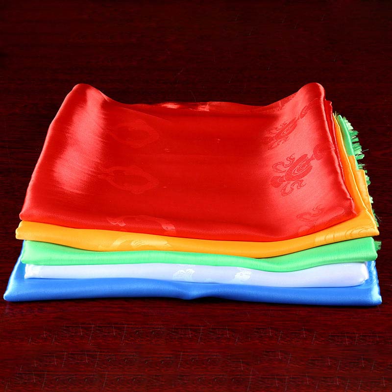 Tibetischer Segen, verheißungsvolle Khata-Dekoration in 5 Farben