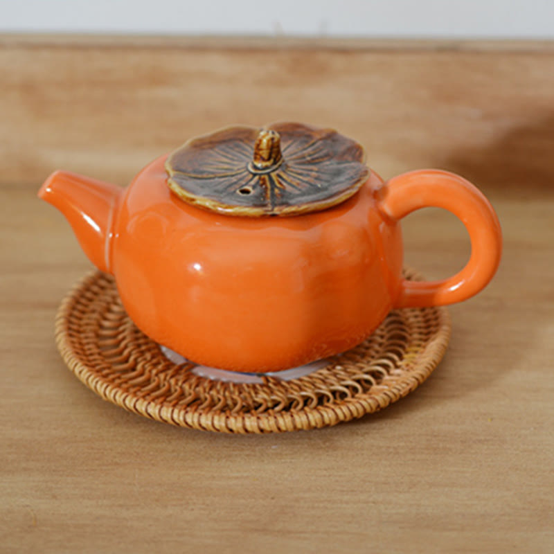 Keramik-Blumenmuster, Rattan-Tassenuntersetzer, Teetassen-Untersetzer