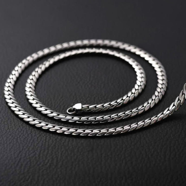 Buddha Stones Double Dorje Vajra Stärke Punk Kupfer Kette Armband Halskette