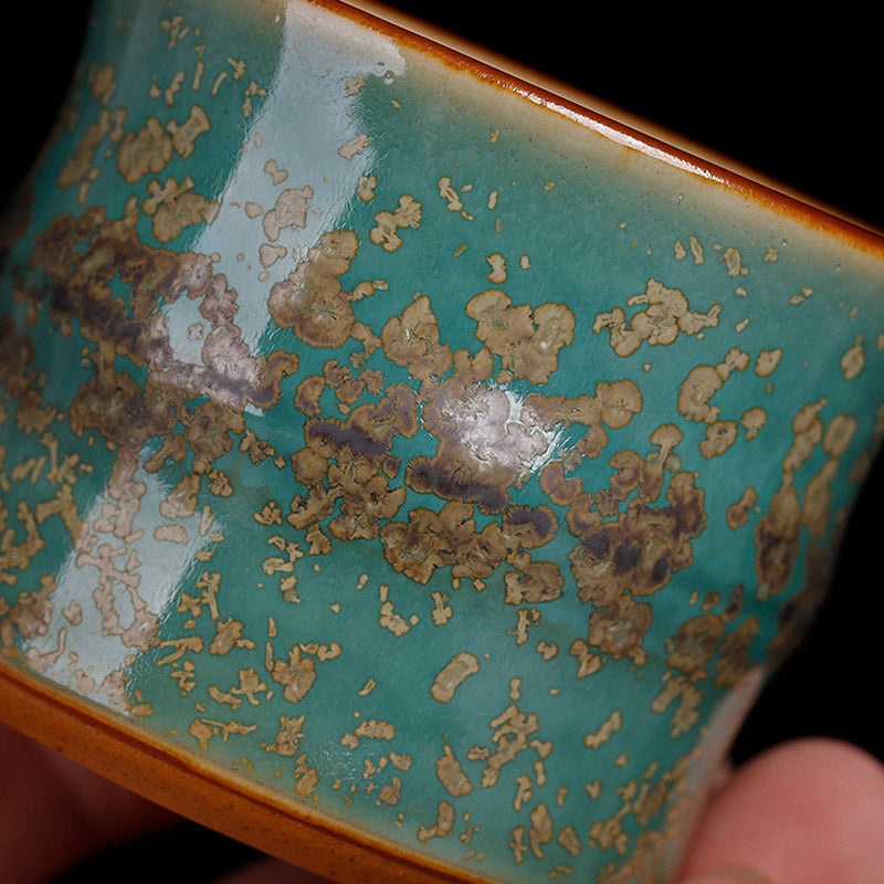 Buddha Stones Kiln Change Keramik Bambus Design Teetasse Kung Fu Teetasse