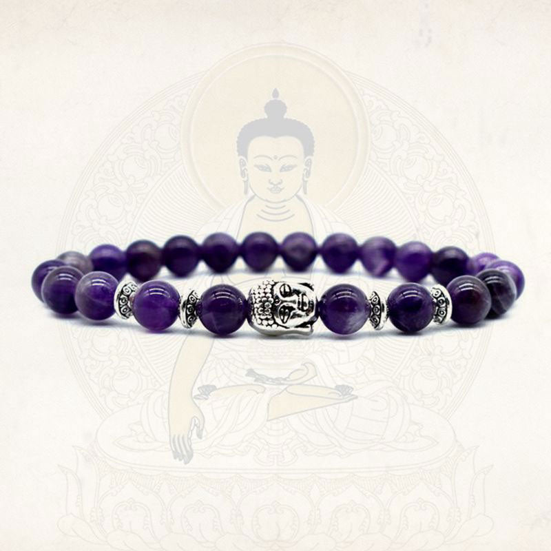 Buddha Stones Amethyst Love Healing Armband