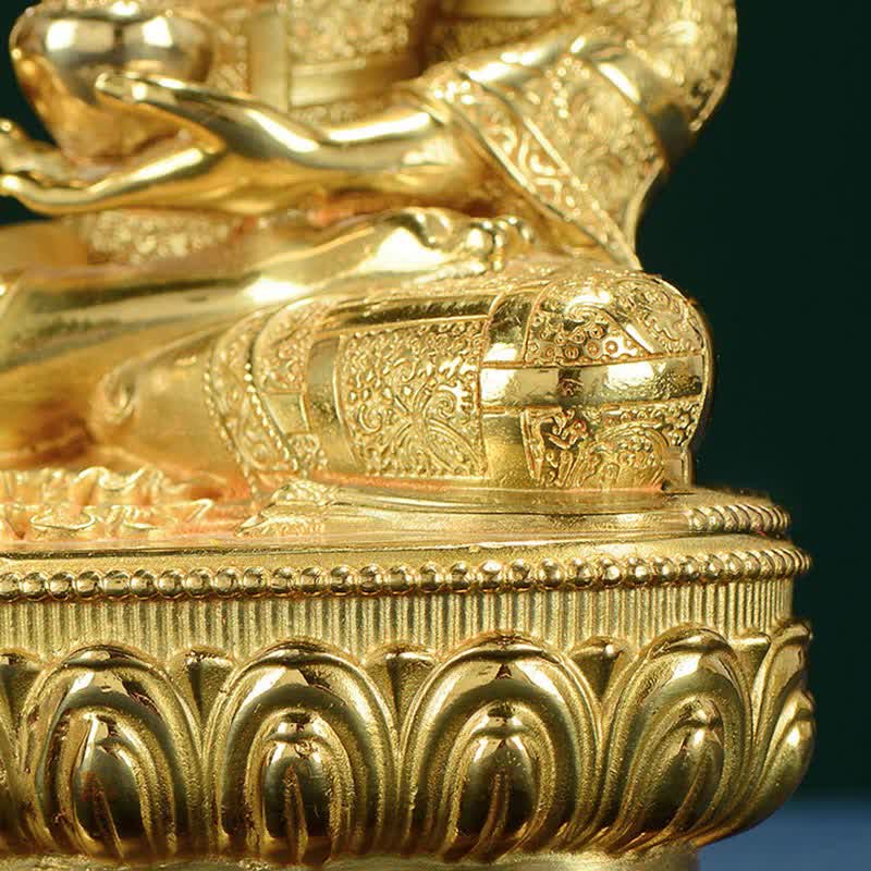 Buddha Shakyamuni Figur Erleuchtung Kupferstatue Heimdekoration