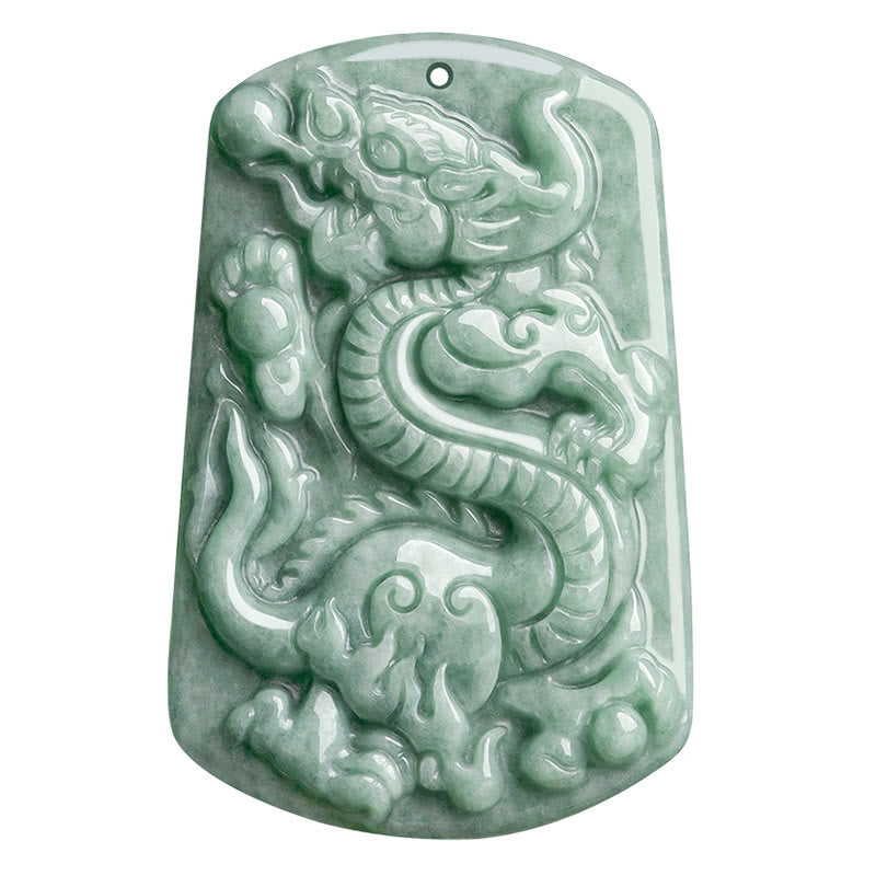 Buddha Stones, Jahr des Drachen, chinesisches Sternzeichen, Drache, Jade, Erfolg, Amulett, Halskettenanhänger