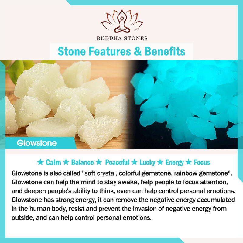 Buddha Stones FengShui Lucky Pixiu Glowstone Reichtumsarmband