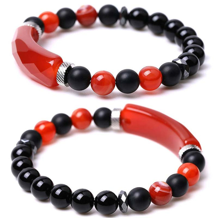 Buddha Stones Naturkristall-Heilarmband mit blauem Aventurin