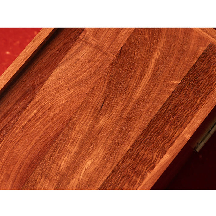 Antike handgefertigte Palisander-Schmuckaufbewahrungsbox, abschließbar, große doppellagige Blumen-Geschenk-Organizer-Box aus Holz