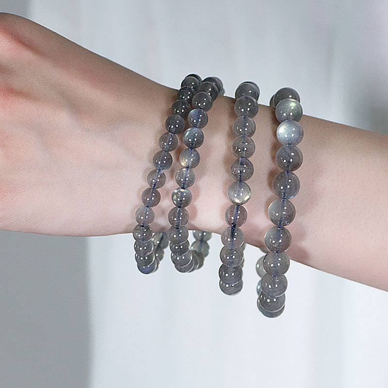 Natürliches Mondstein-Ruhe-Positive-Armband