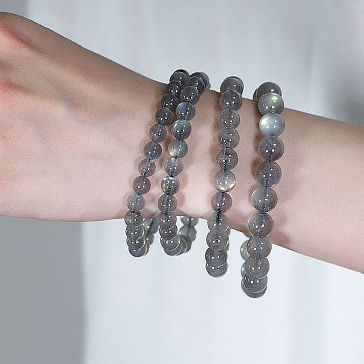 Natürliches Mondstein-Ruhe-Positive-Armband