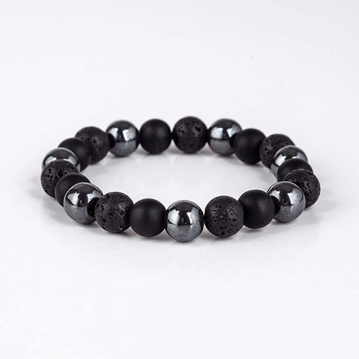 Buddha Stones Tibetisches Tigerauge-Armband-Halsketten-Set