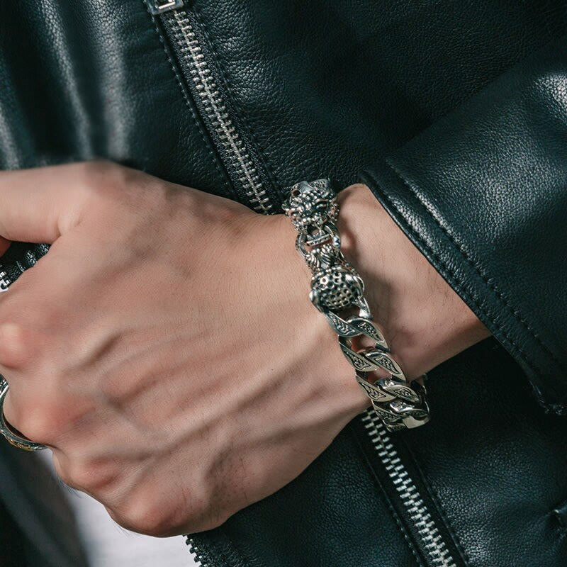 Buddha Stones, Leopardenmuster, heilendes Balance-Kettenarmband