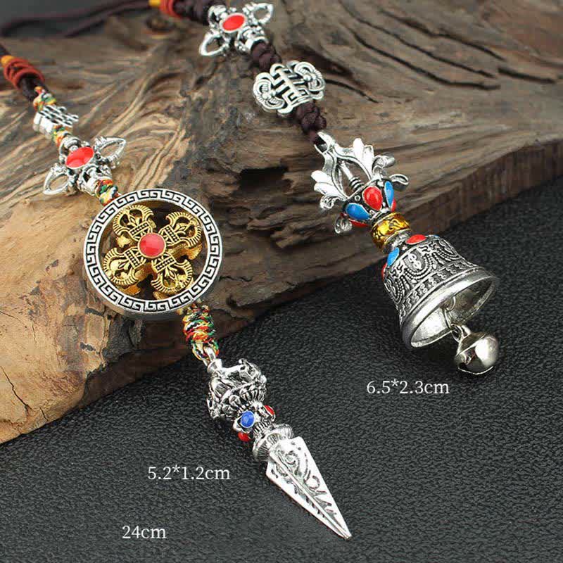 Tibet Om Mani Padme Hum Vajra Dorje spirituelle Auto-Hängedekoration