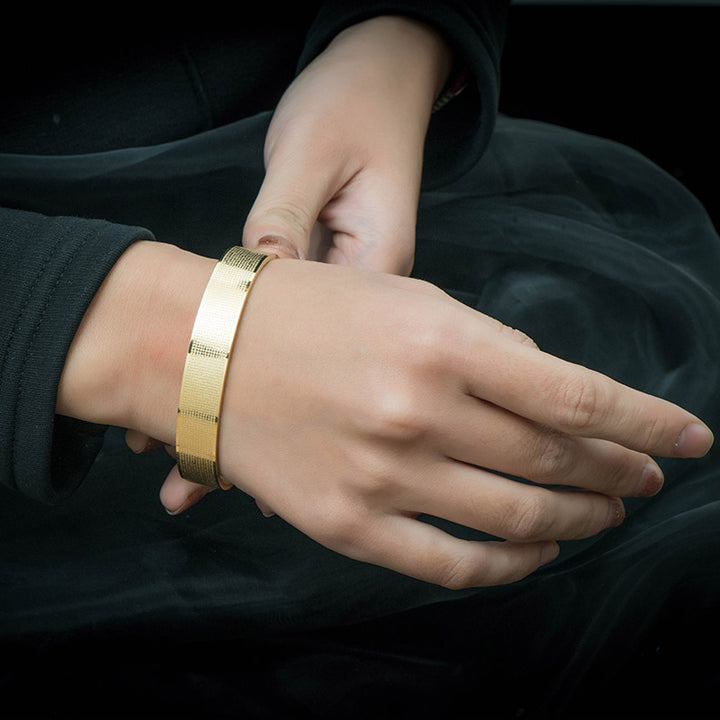 Buddha Stones Shurangama Mantra Gravur Titanstahl Segensarmband