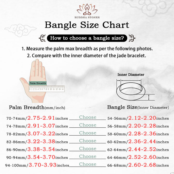 Buddha Stones Cyan Jade Longevity Blessing Armreif
