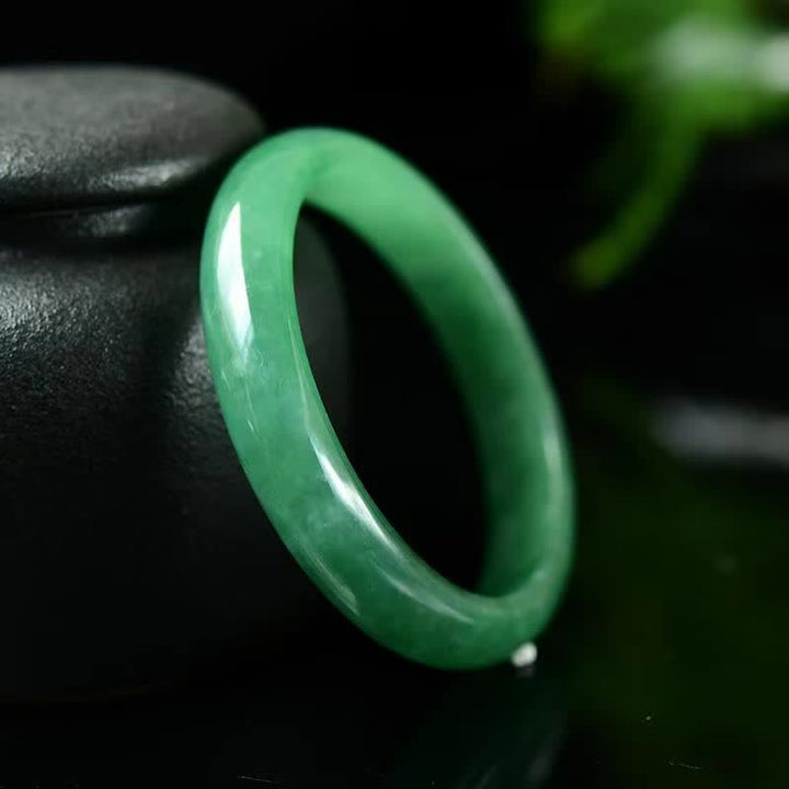 Buddha Stones Jade Heilung Fülle Schutz Armband Armreif