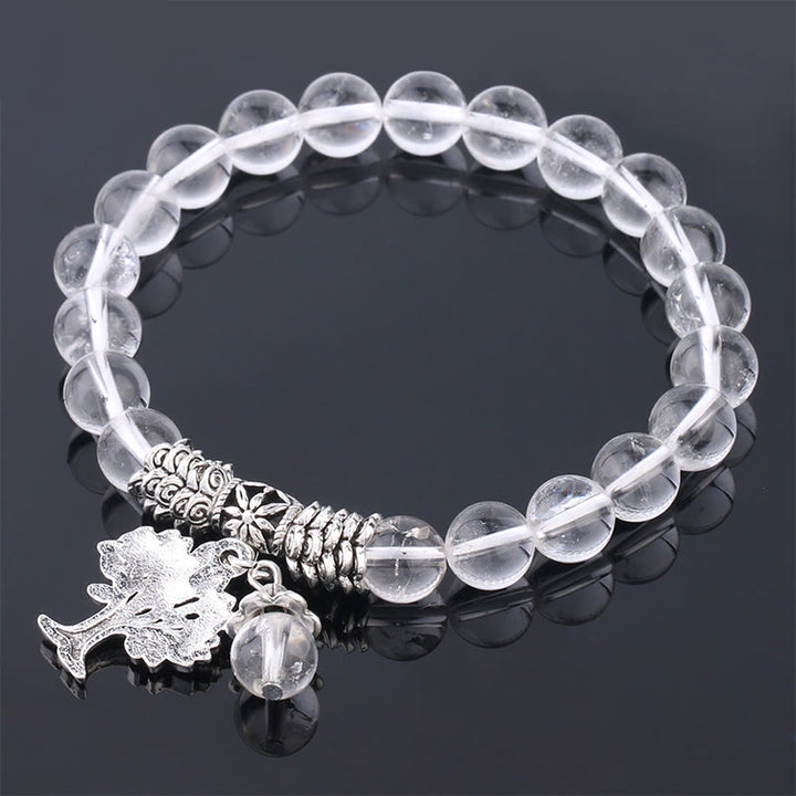 Buddha Stones, natürlicher Edelstein, Baum des Lebens, Glücksbringer, Stretch-Armband