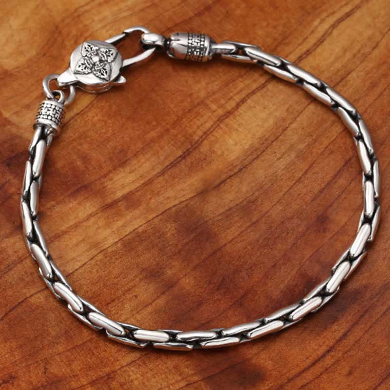 Buddha Stones, tibetisches Doppel-Dorje-Armband, Om Mani, Padme Hum, Buddha, Hakenkreuz, Vajra, Stärke