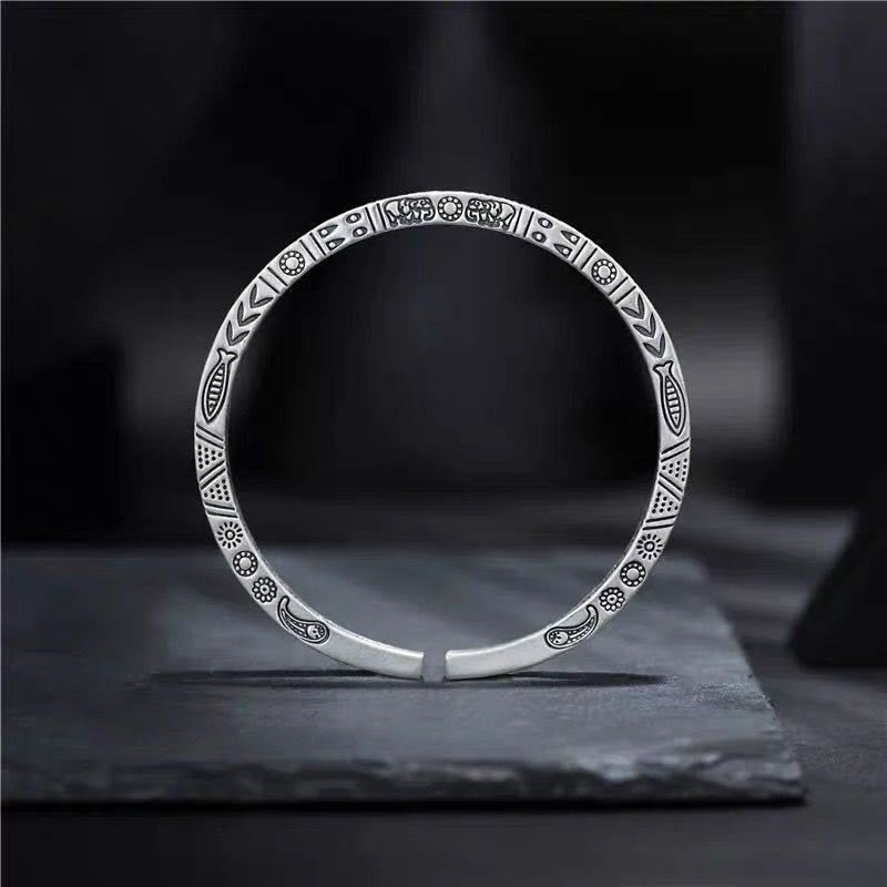 Armreif mit Buddha Stonesn, Koi-Fisch, Elefant, Sonne, Totem, Glück, Reichtum