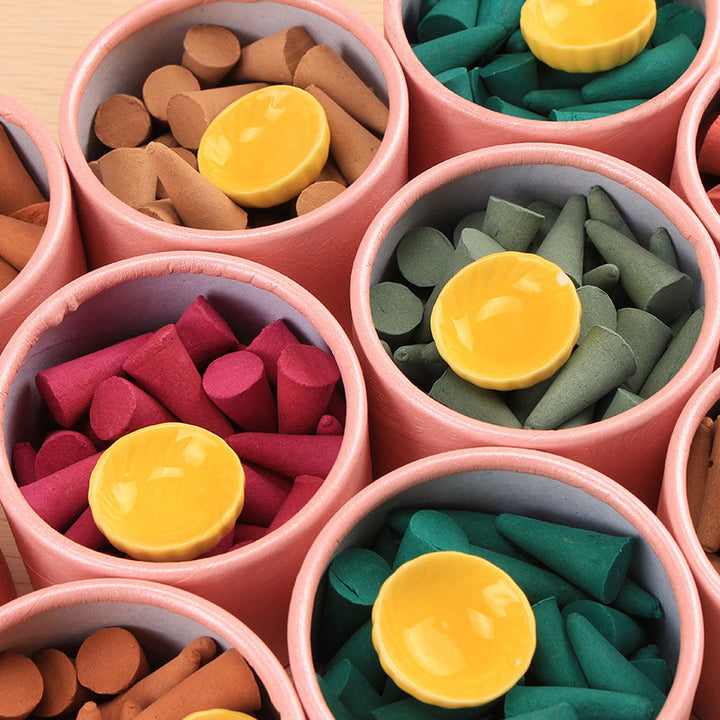 Buddha Stones Räucherkegel mit tibetischem Duftturm