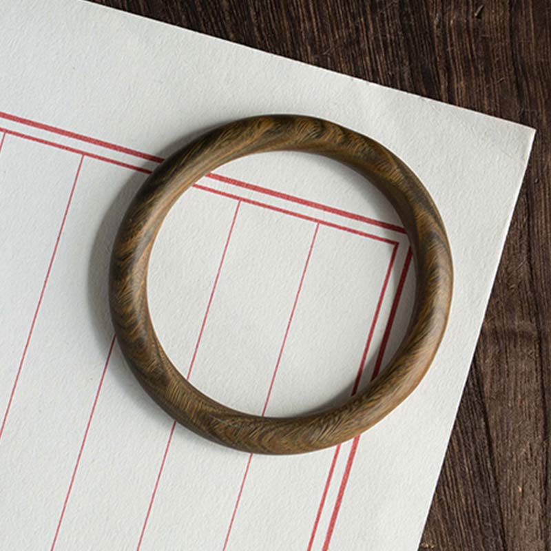 Buddha Stones Tibetisches kleines Blatt rotes Sandelholz Ebenholz grünes Sandelholz Schutzarmband Armreif