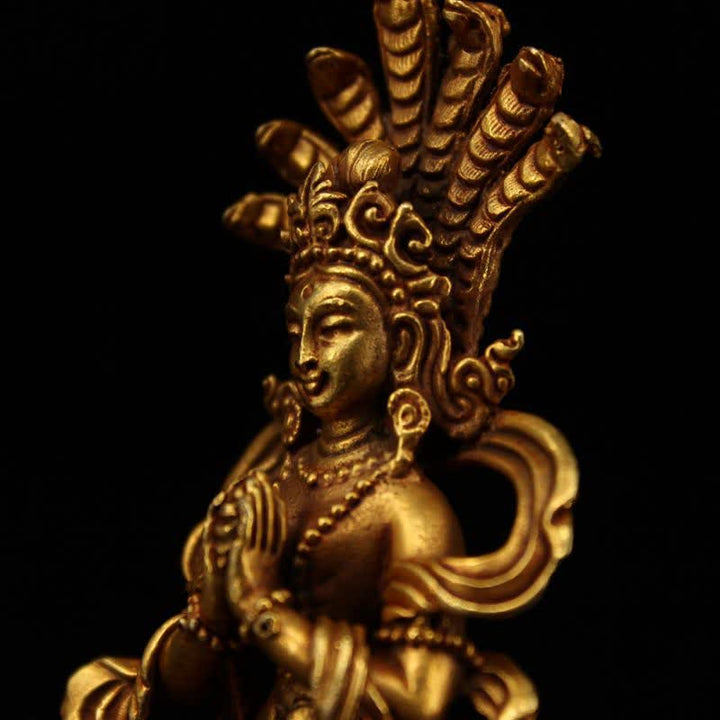 Bodhisattva Nagarjuna Schutz Kupfer Statue Dekoration