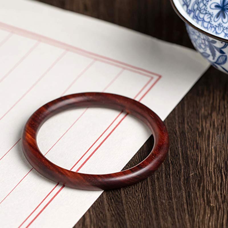 Buddha Stones Tibetisches kleines Blatt rotes Sandelholz Ebenholz grünes Sandelholz Schutzarmband Armreif