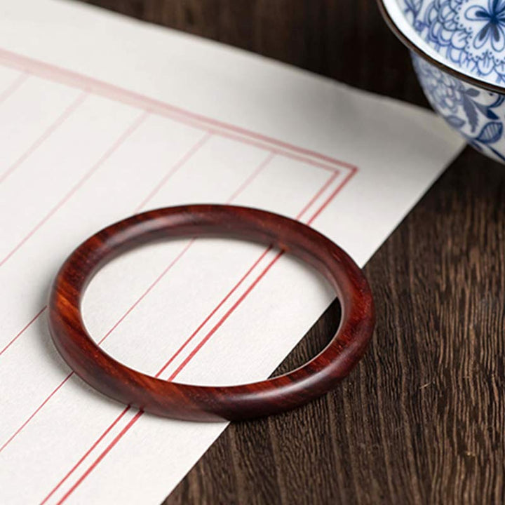 Buddha Stones Tibetisches kleines Blatt rotes Sandelholz Ebenholz grünes Sandelholz Schutzarmband Armreif